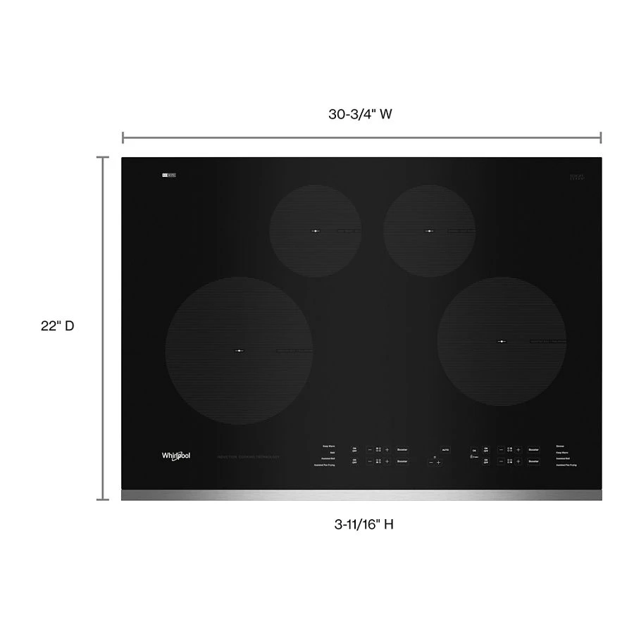 30-Inch Induction Cooktop WCI55US0JS