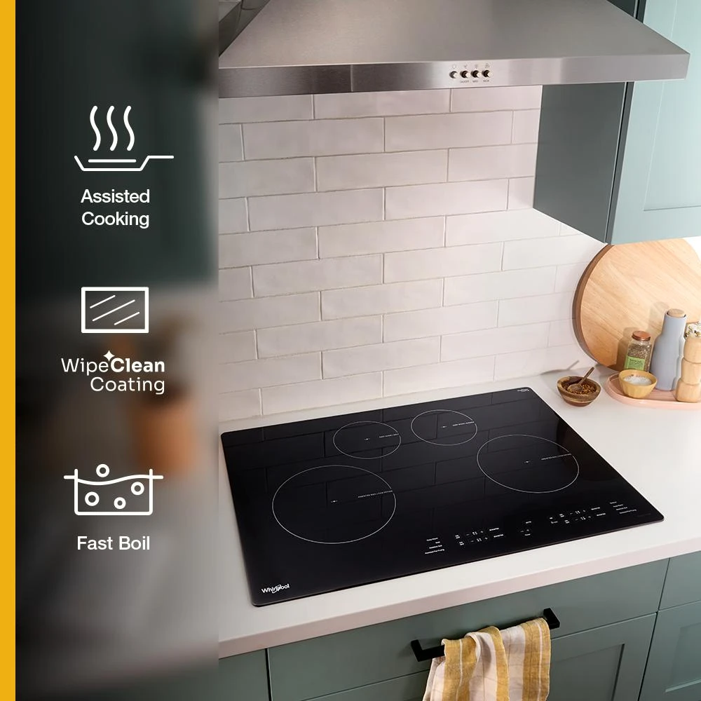30" Induction Cooktop with WipeClean™ Coating - 4 Elements WCIT6030SB