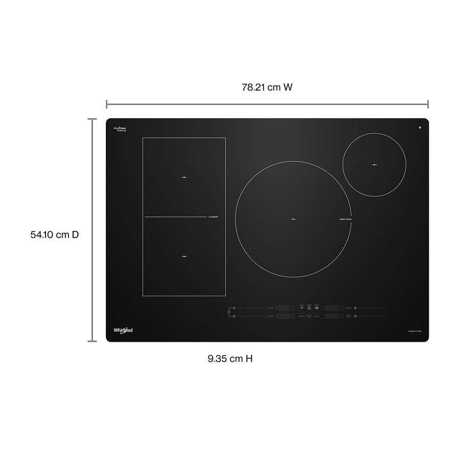 30" Intelligent Induction Cooktop with Temp Cook™ Technology and WipeClean™ Coating view 8