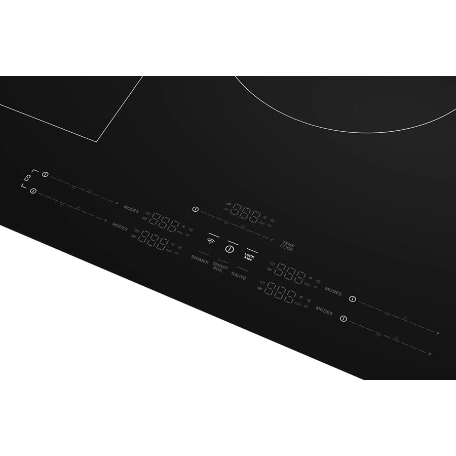 36" Intelligent Induction Cooktop with Temp Cook™ Technology and WipeClean™ Coating view 2