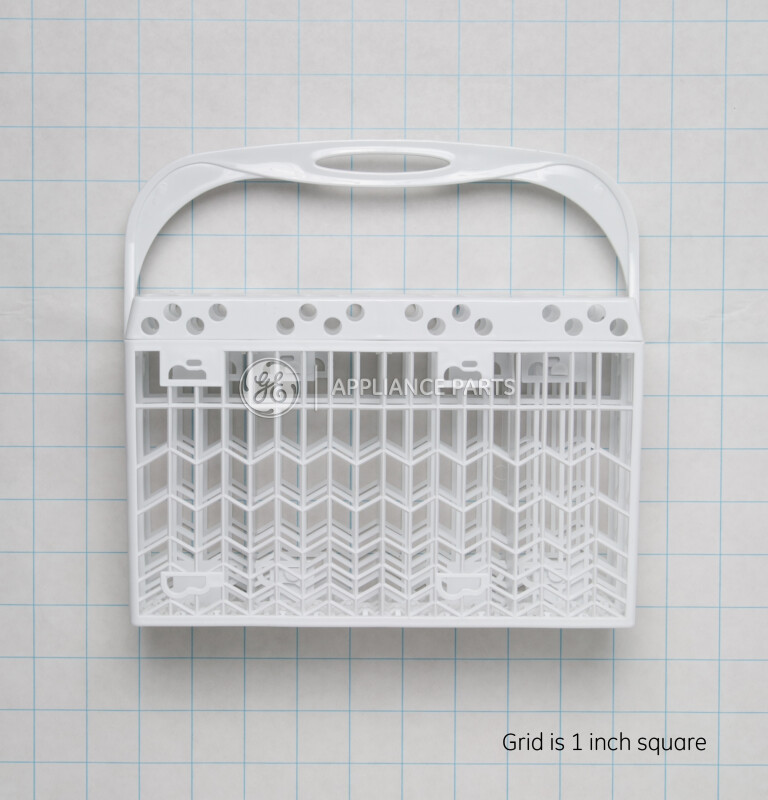 Dishwasher silverware basket, dual with handle WD28X10152, product image 2 of 3