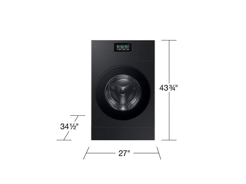 Bespoke AI All-in-One Ventless Combo AI Home 7" LCD Display AI OptiWash™ and Dry 5.3 cu.ft. WD53DBA900HBA1