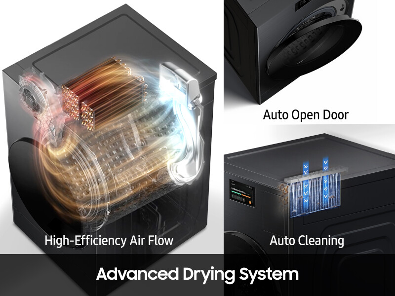 Bespoke AI All-in-One Ventless Combo AI Home 7" LCD Display AI OptiWash™ and Dry 5.3 cu.ft. WD53DBA900HBA1