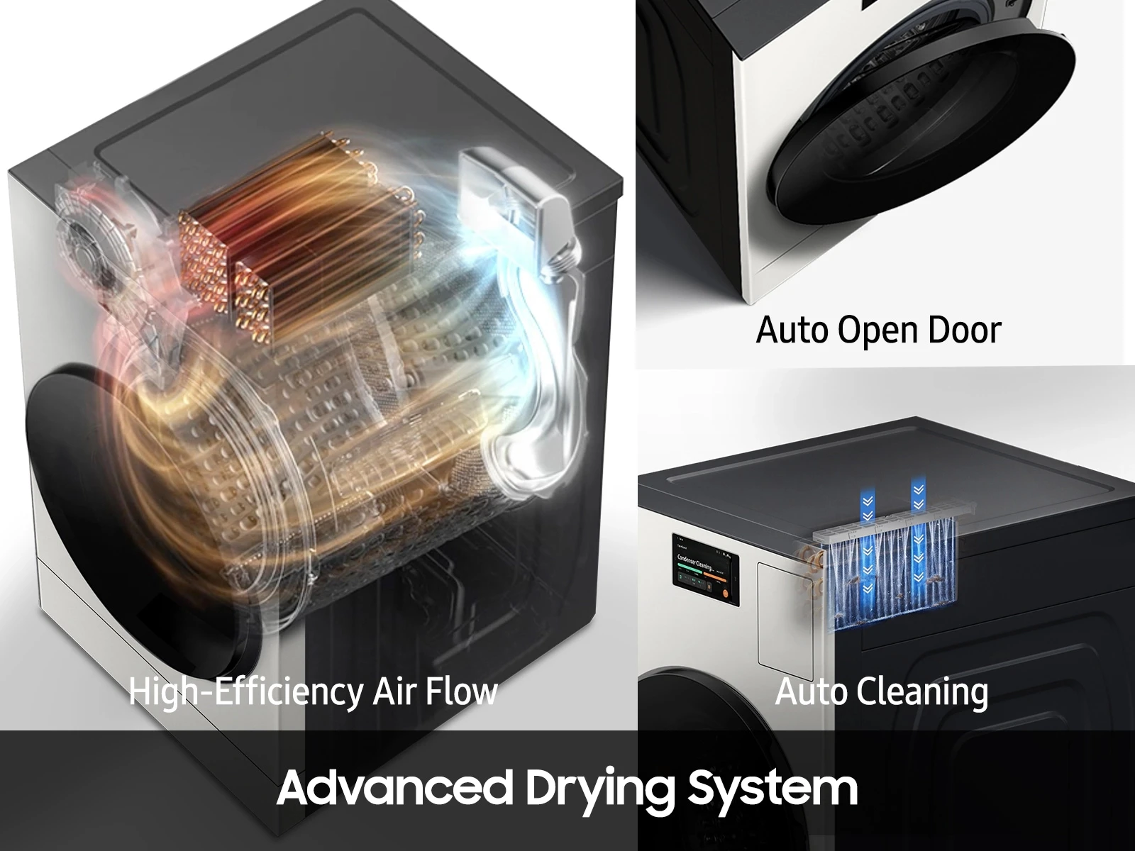 Bespoke AI All-in-One Ventless Combo AI Home 7" LCD Display AI OptiWash™ and Dry 5.3 cu. ft. WD53DBA900HYA1