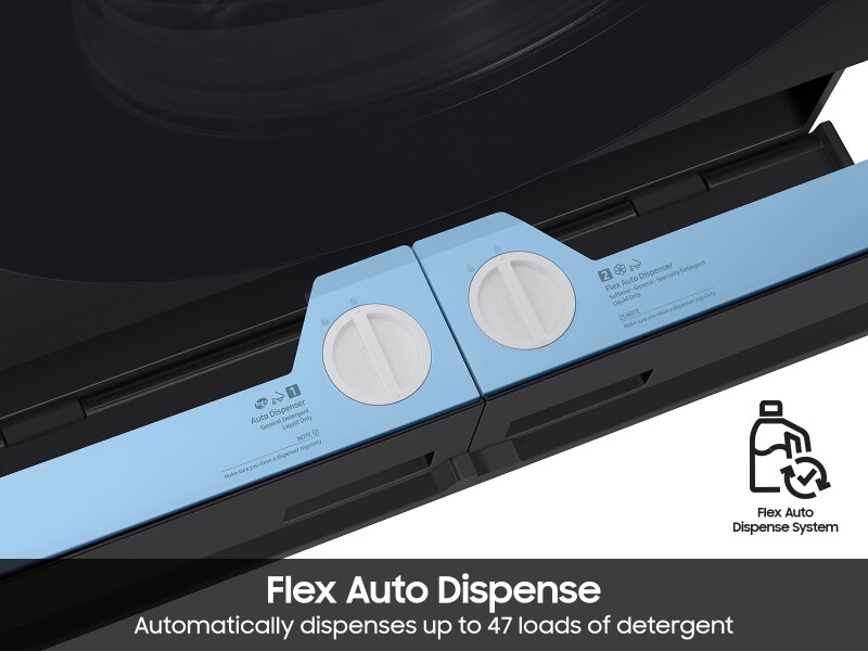 Bespoke AI All-in-One Vented Combo AI Home 7" LCD Display AI OptiWash™ & Dry 5.3 cu.ft. WD90F53AVBUS