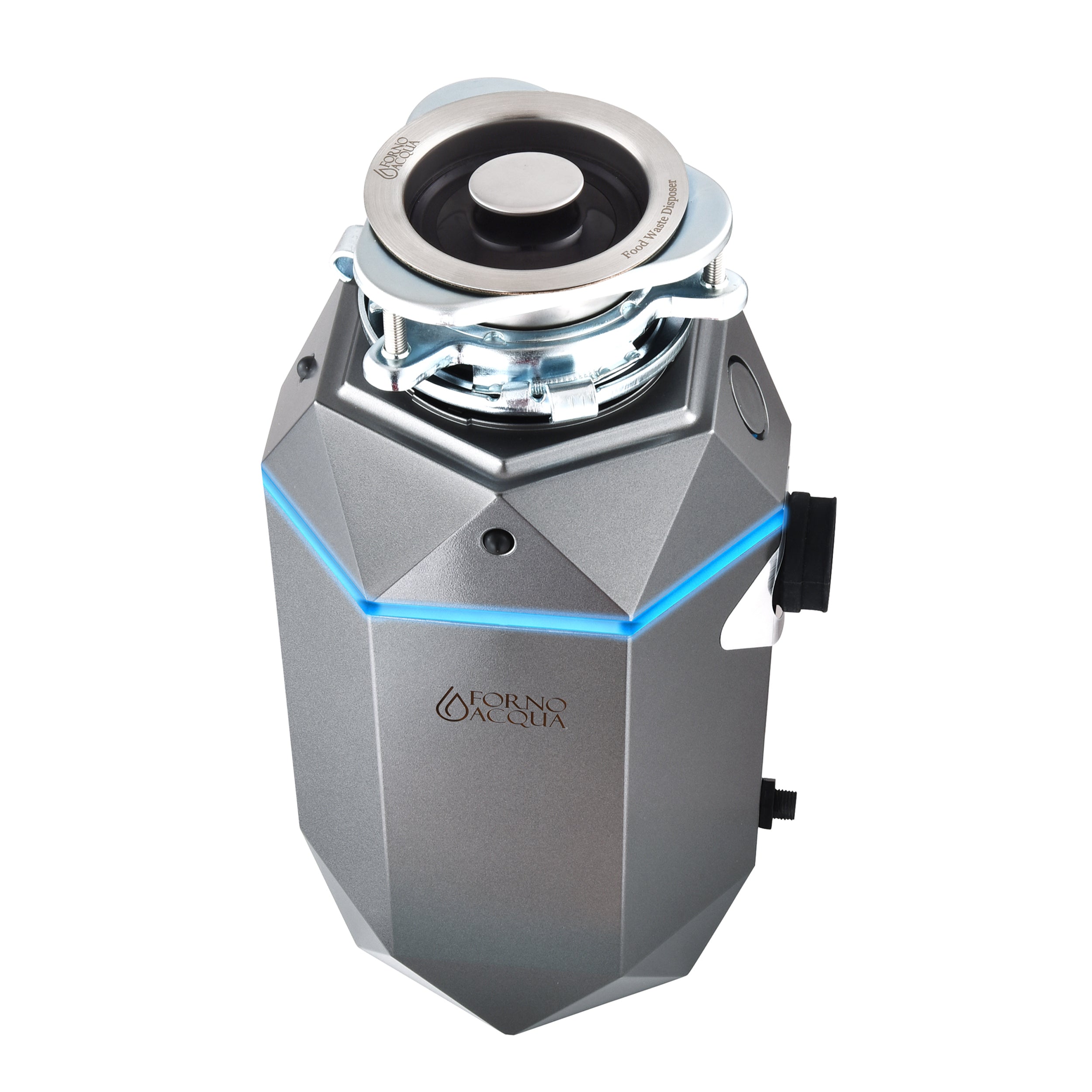 ACQUA BrightDIAMOND 3/4HP Super Quiet Garbage Disposal Corded with Motion Sensor Cabinet Light & Pre-Wired Air Switch WDD075TA1BO
