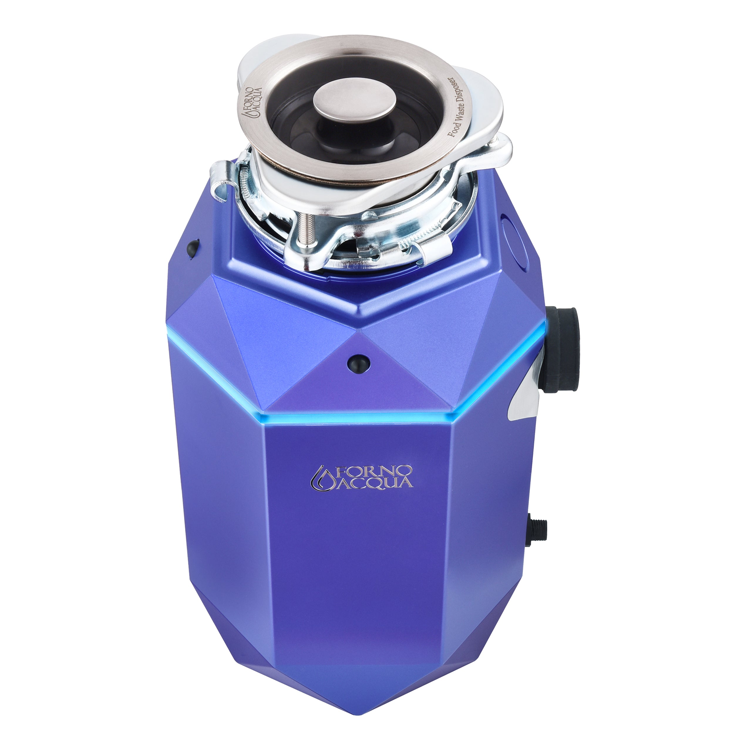 ACQUA BrightDIAMOND 1HP Super Quiet Garbage Disposal Corded with Motion Sensor Cabinet Light & Pre-Wired Air Switch WDD100TA1AM