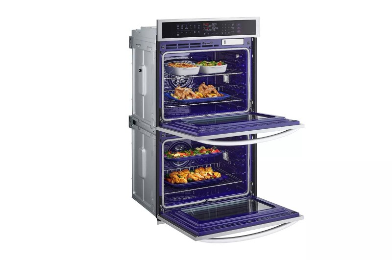 9.4 cu. ft. Smart Double Wall Oven with InstaView®, True Convection, Air Fry, and Steam Sous Vide view 9