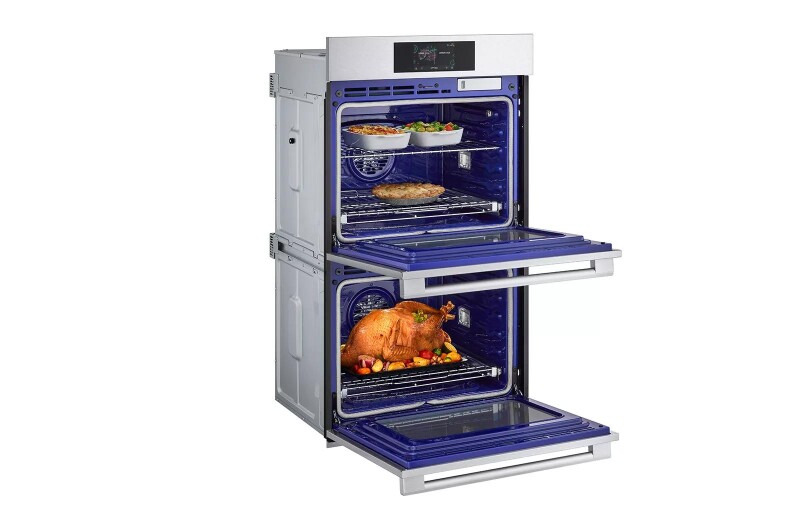9.4 cu. ft. Smart InstaView® Electric Double Built-In Wall Oven with Air Fry & Steam Sous Vide view 15