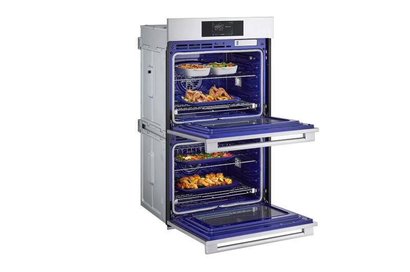 9.4 cu. ft. Smart InstaView® Electric Double Built-In Wall Oven with Air Fry & Steam Sous Vide view 14