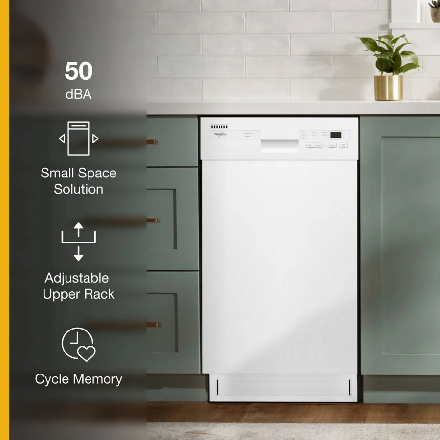 Small-Space Compact Dishwasher with Stainless Steel Tub view 3