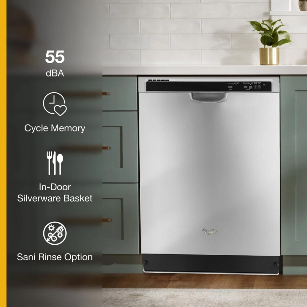 ENERGY STARĀ® certified dishwasher with 1-Hour Wash cycle WDF520PADM