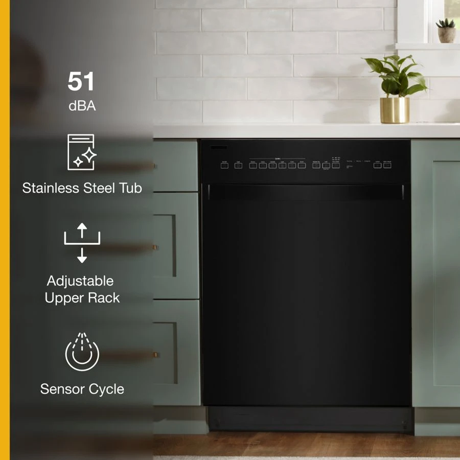 Quiet Dishwasher with Stainless Steel Tub view 3
