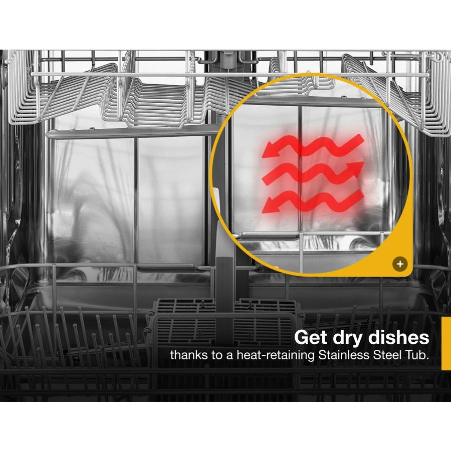 Quiet Dishwasher with Stainless Steel Tub view 4