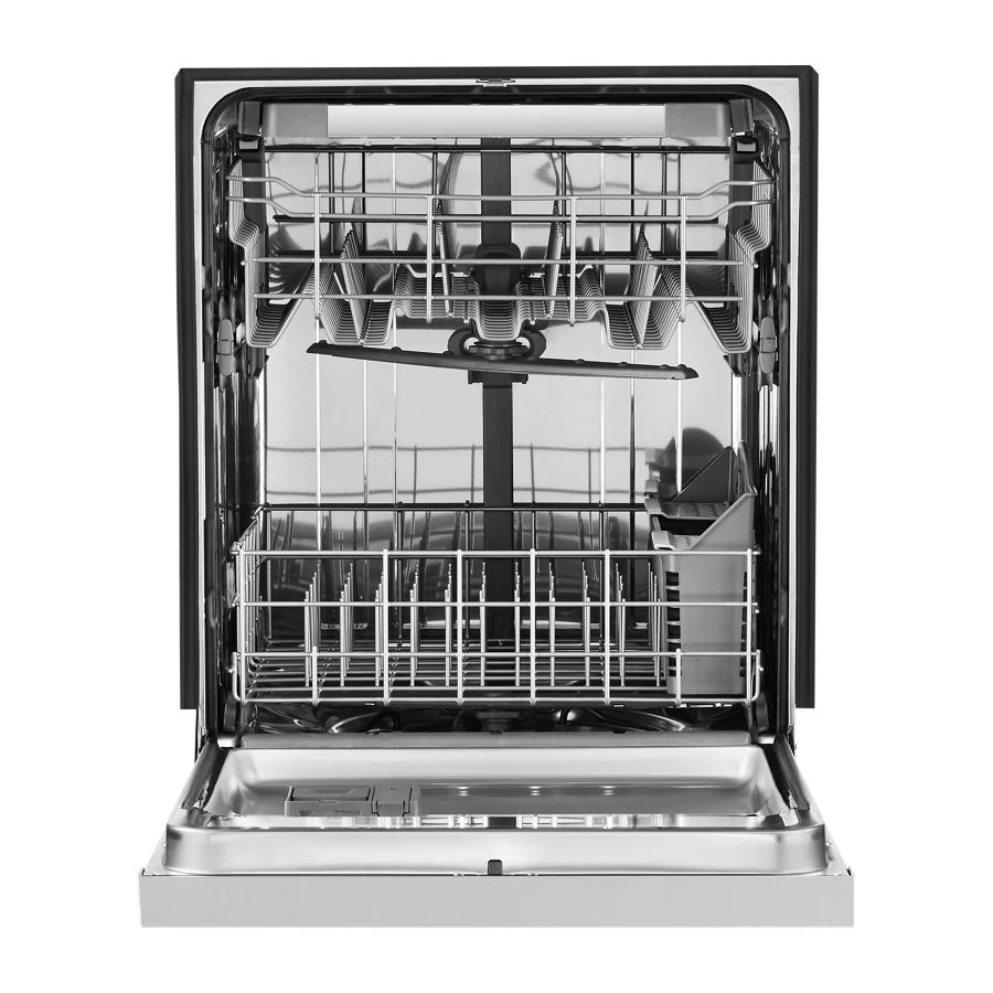 Stainless steel dishwasher with third level rack view 3