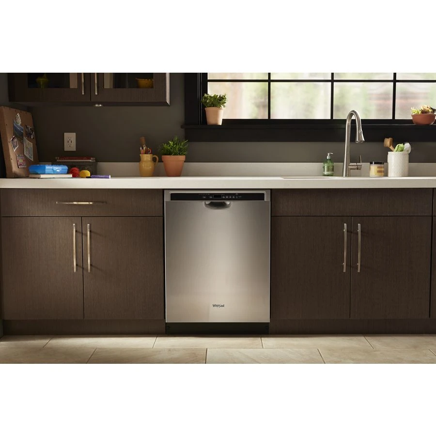 Stainless steel dishwasher with third level rack view 6
