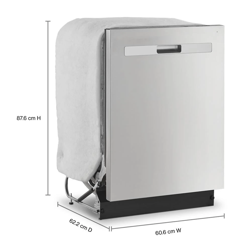 24" Stainless Steel Dishwasher with QuickDrop Silverware Basket and Triple Filtration System - 55 dBA WDP530HATZ