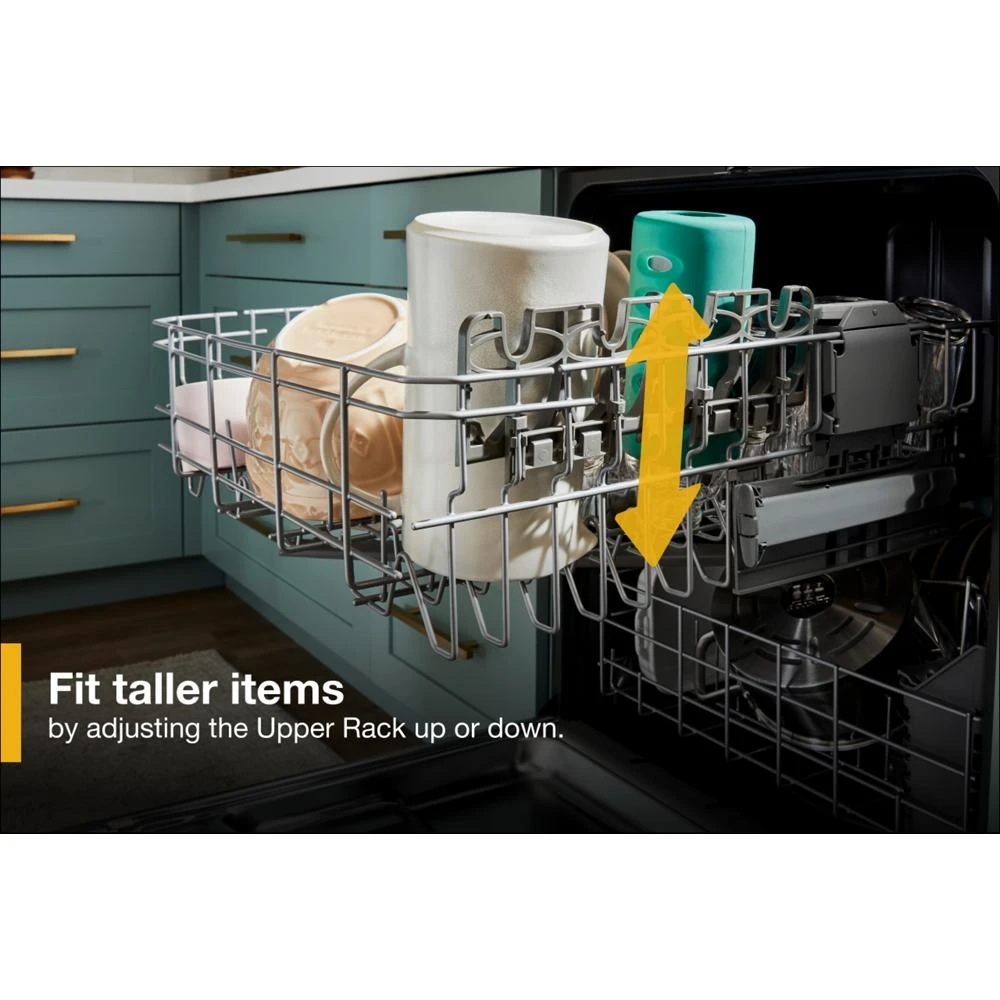 Quiet Dishwasher with Adjustable Upper Rack view 19
