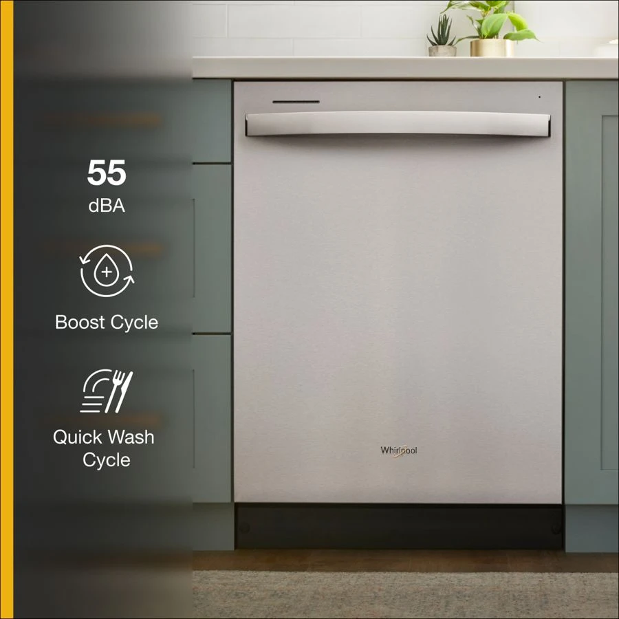 Quiet Dishwasher with Boost Cycle and Extended Soak Cycle WDT530HAMM