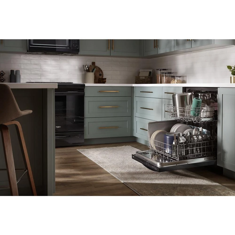 24” Stainless Steel Dishwasher with AI Intelligent Wash and Tall Top Rack WDT740SALB