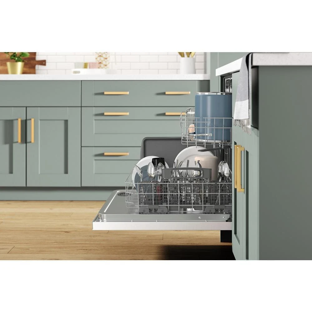 24” Stainless Steel Dishwasher with AI Intelligent Wash and Tall Top Rack WDT740SALW