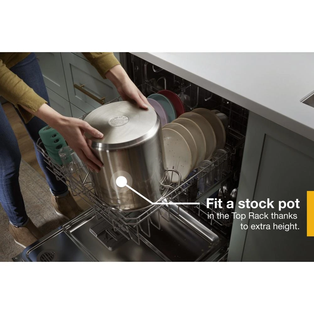 24” Stainless Steel Dishwasher with AI Intelligent Wash and Tall Top Rack WDT740SALW
