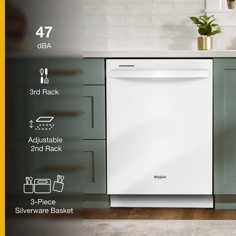 24” Stainless Steel Dishwasher with AI Intelligent Wash - 47 dBA view 8