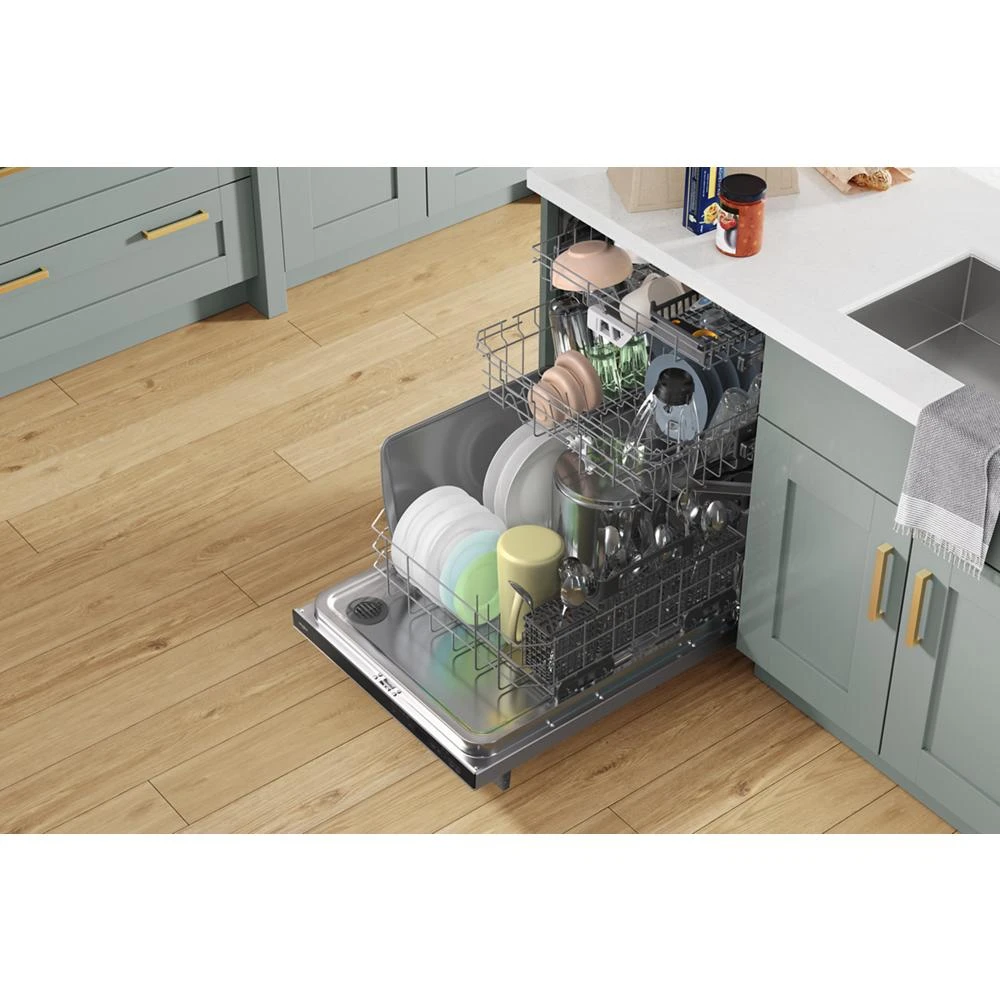 Fingerprint Resistant Quiet Dishwasher with 3rd Rack & Large Capacity view 21