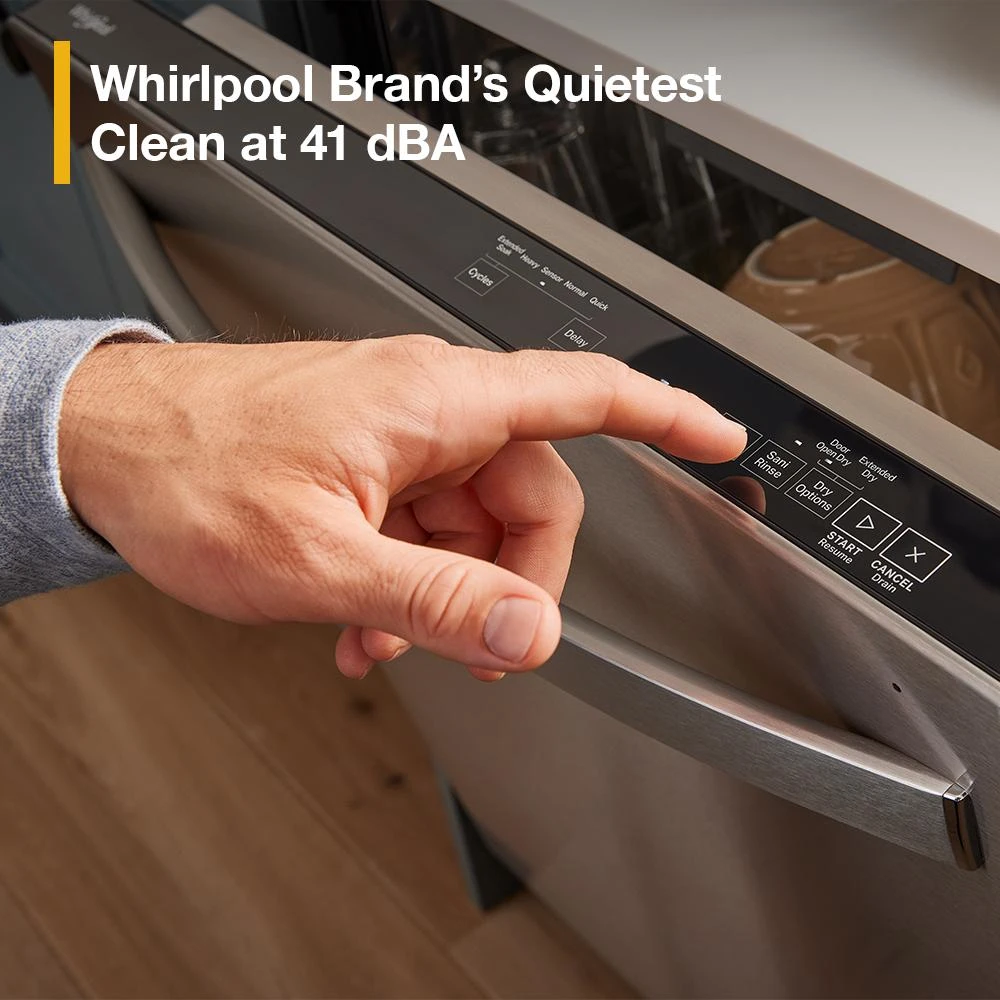 Eco Series Quiet Dishwasher with a washing 3rd Rack & Water Repellent Silverware Basket view 5
