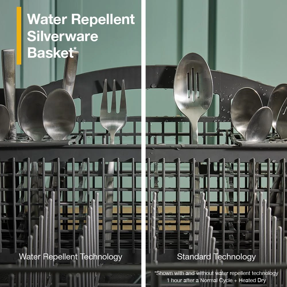 Eco Series Quiet Dishwasher with a washing 3rd Rack & Water Repellent Silverware Basket view 23