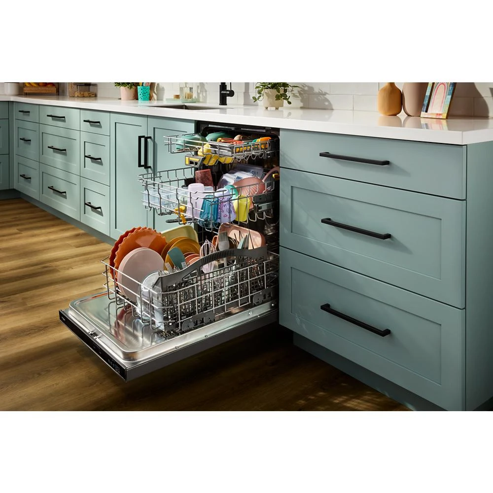 24-Inch Top Control Dishwasher with Total Coverage Wash and Auto Open Air Dry in Fingerprint Resistant Stainless Steel view 2