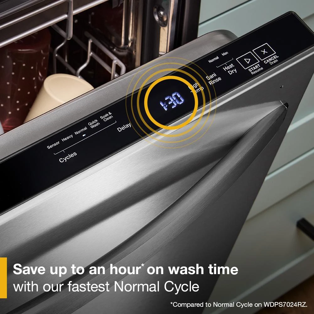 24-Inch Top Control Dishwasher with Total Coverage Wash and Auto Open Air Dry in Fingerprint Resistant Stainless Steel view 5