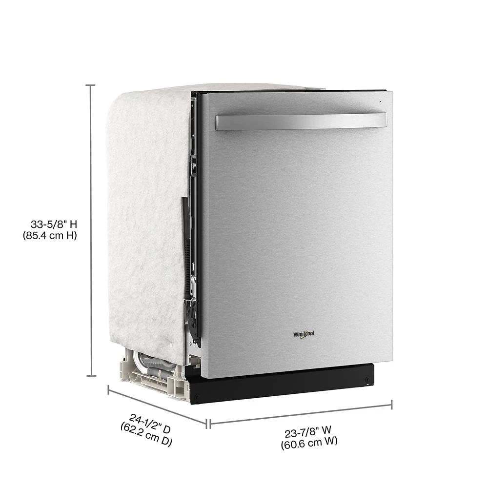 24-Inch Top Control Dishwasher with Total Coverage Wash and Auto Open Air Dry in Fingerprint Resistant Stainless Steel view 24