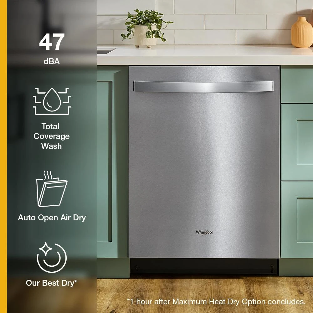 24-Inch Top Control Dishwasher with Total Coverage Wash and Auto Open Air Dry in Fingerprint Resistant Stainless Steel view 45