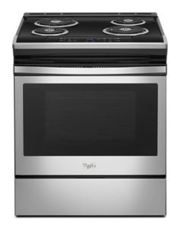 Whirlpool 4.8 cu. ft. Guided Electric Front Control Coil Range Stainless Steel WEC310S0FS Picture 1