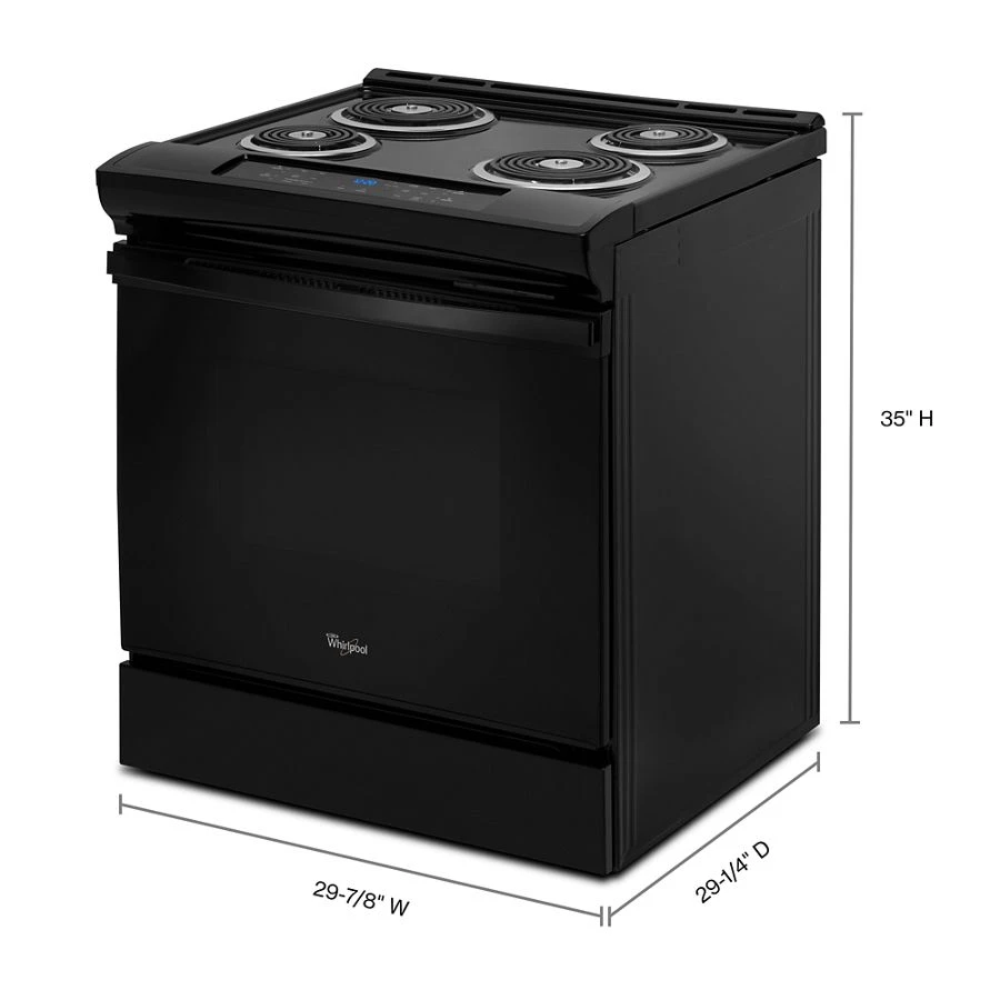 4.8 cu. ft. Guided Electric Front Control Coil Range WEC310SAGB, product image 7 of 7