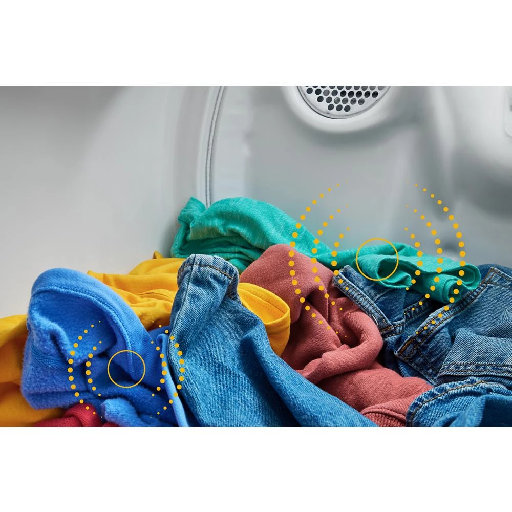 7.0 cu. ft. Electric Long Vent Dryer with Adaptive Dry - Vented Top Load Matching WED4105LSW