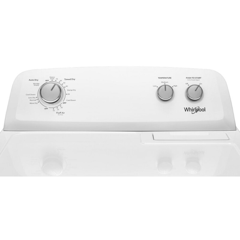 Whirlpool 7.0 cu. ft. Front Load Electric Dryer with AutoDry Drying System White WED4850HW Picture 1