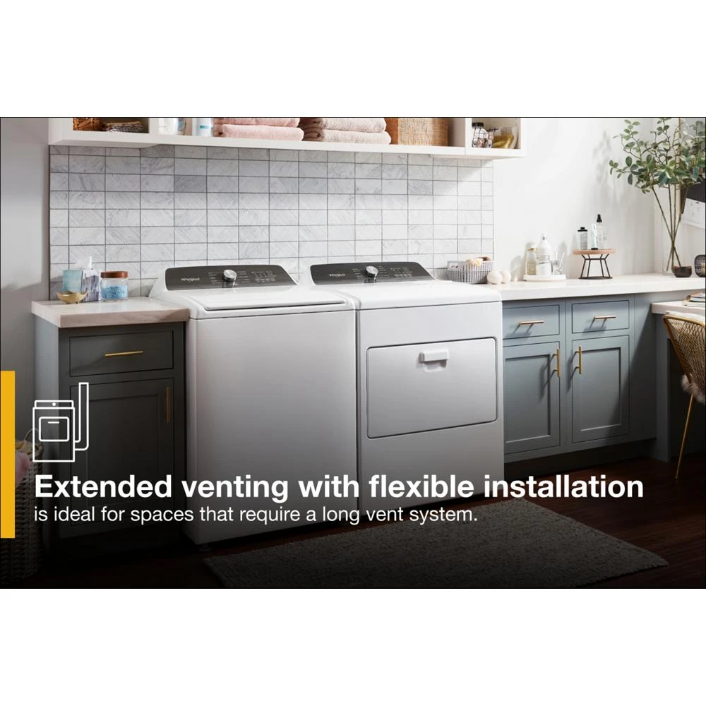 7.0 Cu. Ft. Long Vent Electric Moisture Sensing Dryer WED500RLW