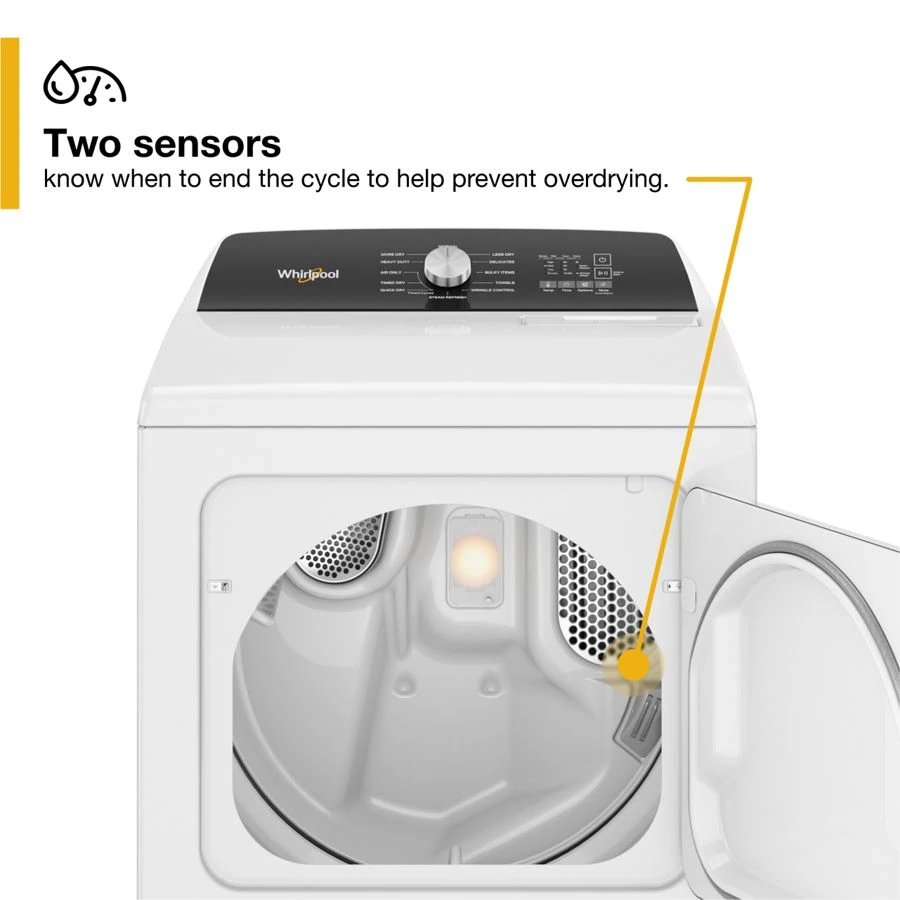 7.0 Cu. Ft. Top Load Electric Moisture Sensing Dryer with Steam view 7