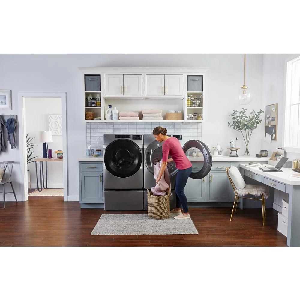 7.4 Cu. Ft. Electric Wrinkle Shield Dryer WED5605MC, product image 6 of 53