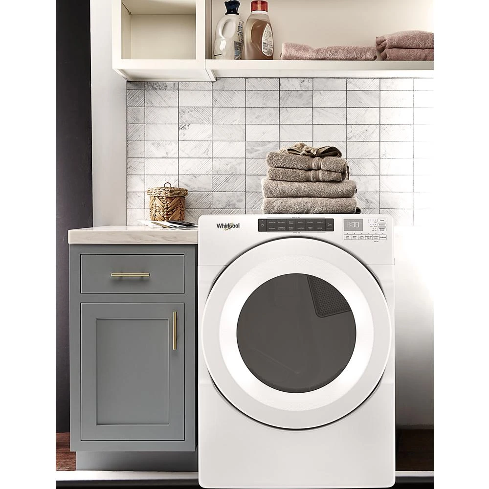 7.4 cu. ft. Front Load Electric Dryer with Intuitive Touch Controls WED5620HW