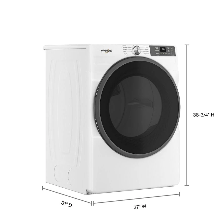 7.4 cu. ft. Smart Front Load ENERGY STAR® Electric Dryer with Wrinkle Shield™ Option view 11