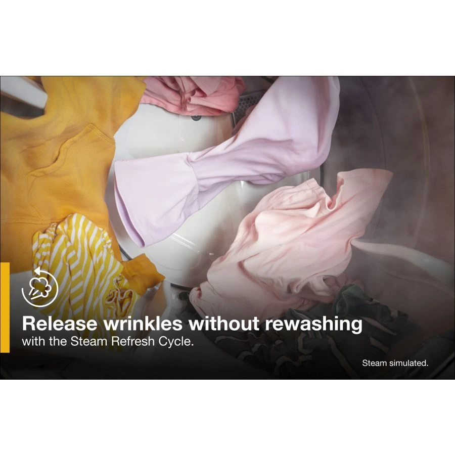 7.4 Cu. Ft. Electric Wrinkle Shield Dryer with Steam view 6