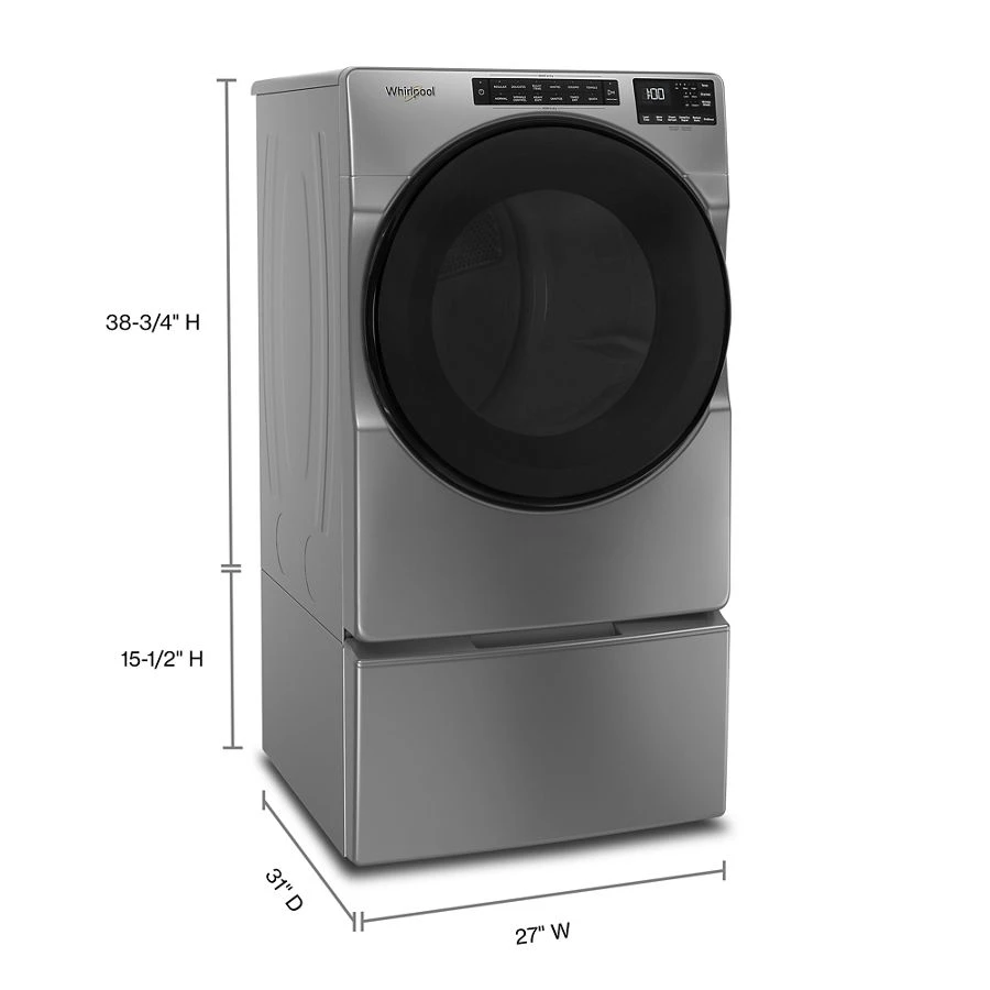 7.4 Cu. Ft. Electric Wrinkle Shield Dryer with Steam view 11