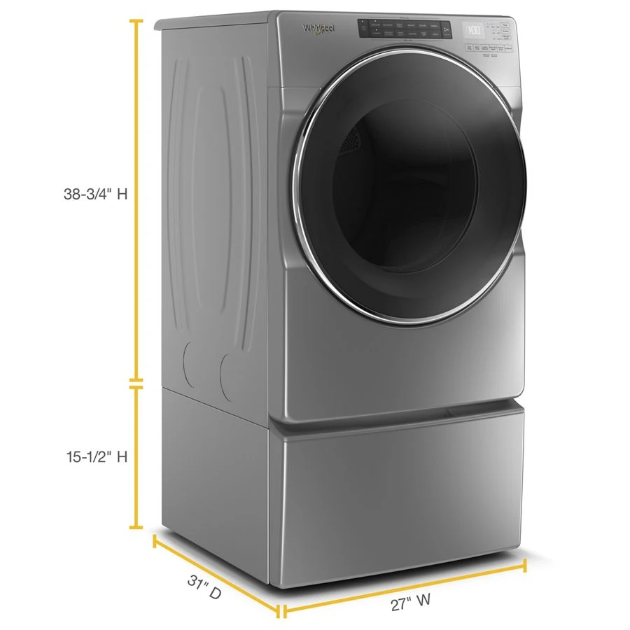 7.4 cu. ft. Front Load Electric Dryer with Steam Cycles WED6620HC