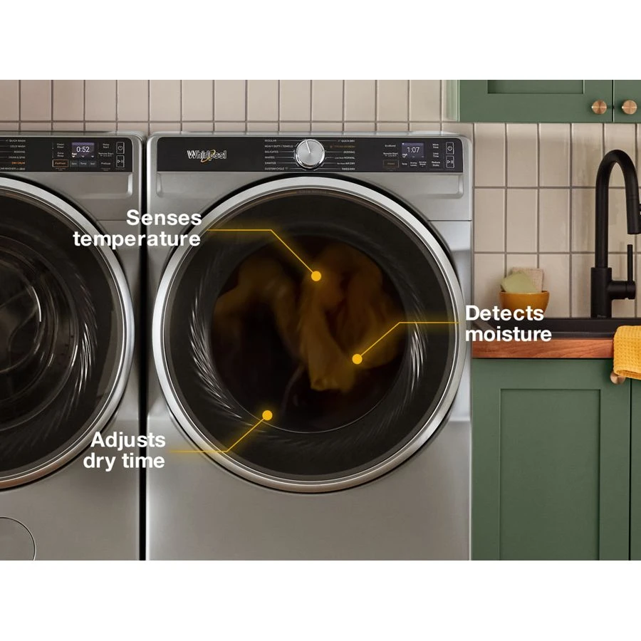 7.4 cu. ft. Smart Front Load ENERGY STAR® Electric Dryer with Steam Capabilities view 3