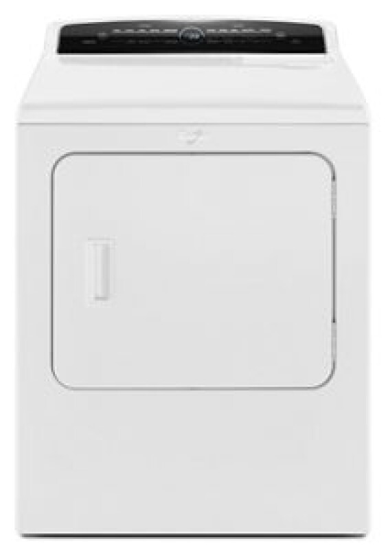 Whirlpool 7.0 cu.ft Top Load HE Electric Dryer with AccuDry, Intuitive Touch Controls White WED7000DW Picture 1