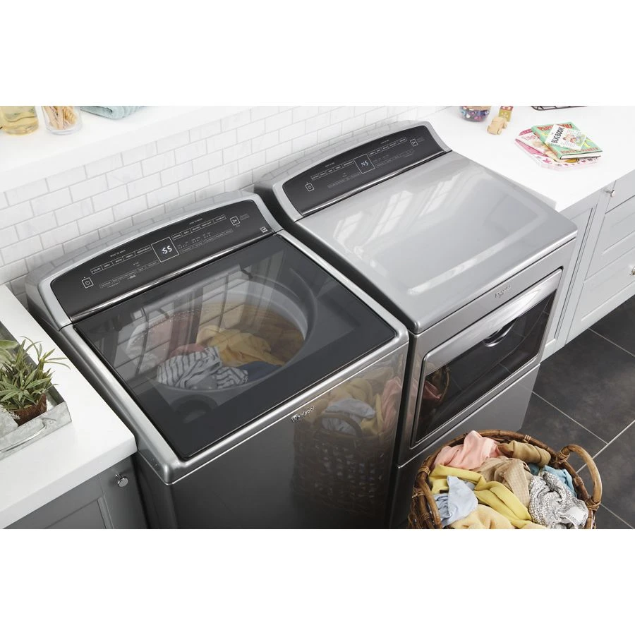 7.4 cu.ft Top Load HE Electric Dryer with AccuDry™ , Intuitive Touch Controls WED7500GC