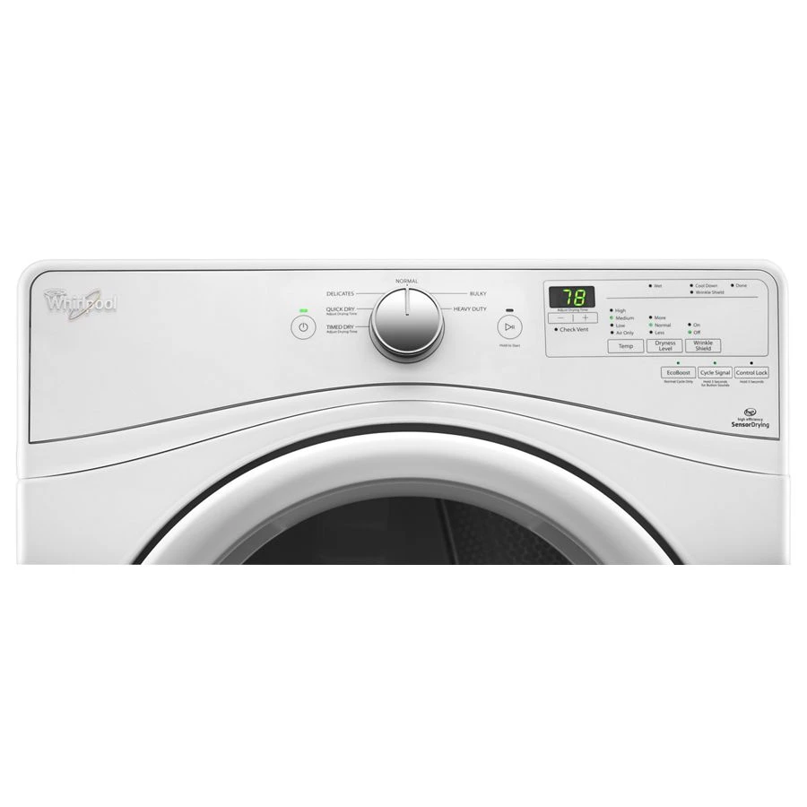 7.4 cu.ft Front Load Electric Dryer with Advanced Moisture Sensing WED75HEFW, product image 2 of 4